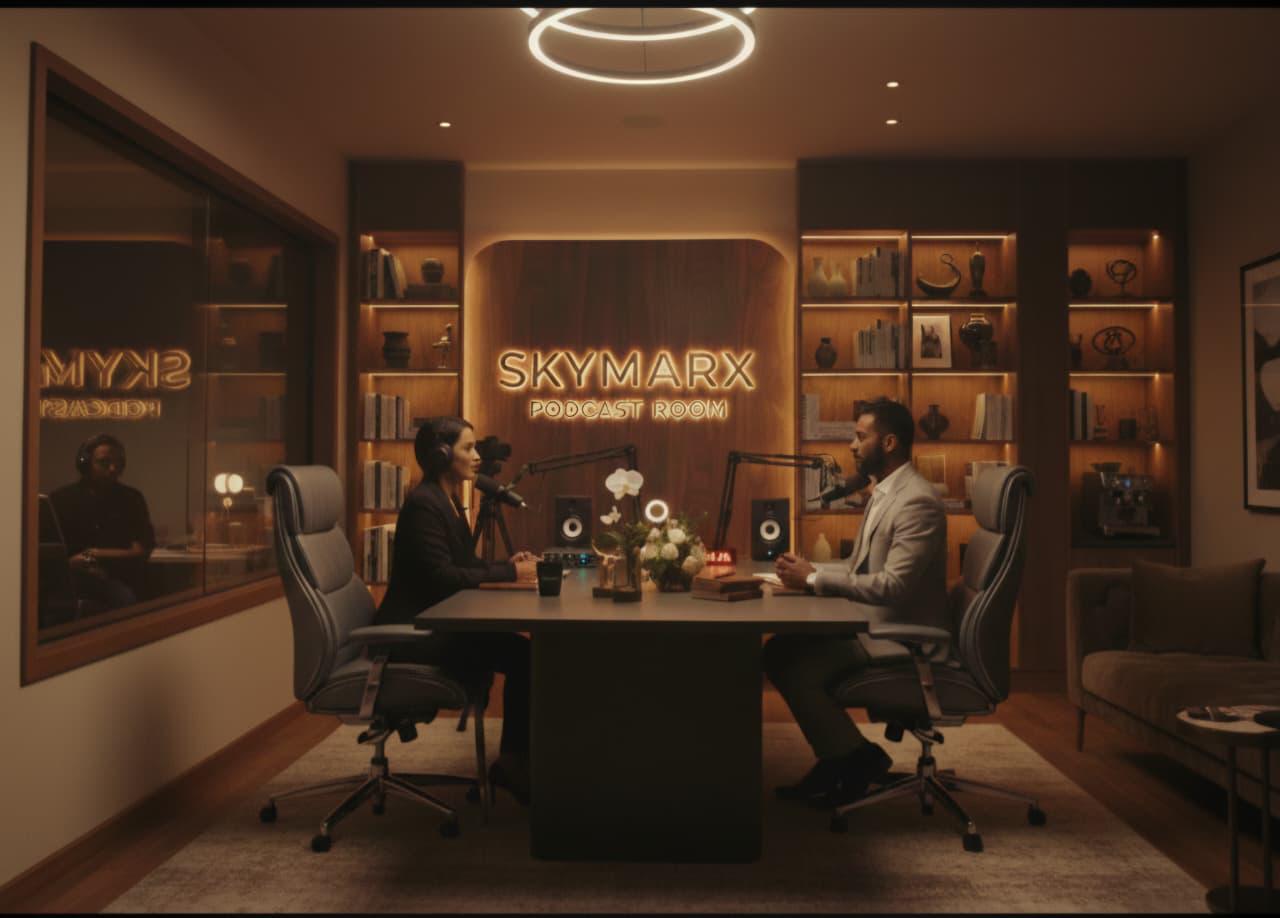 Skymarx Podcast Room Studio